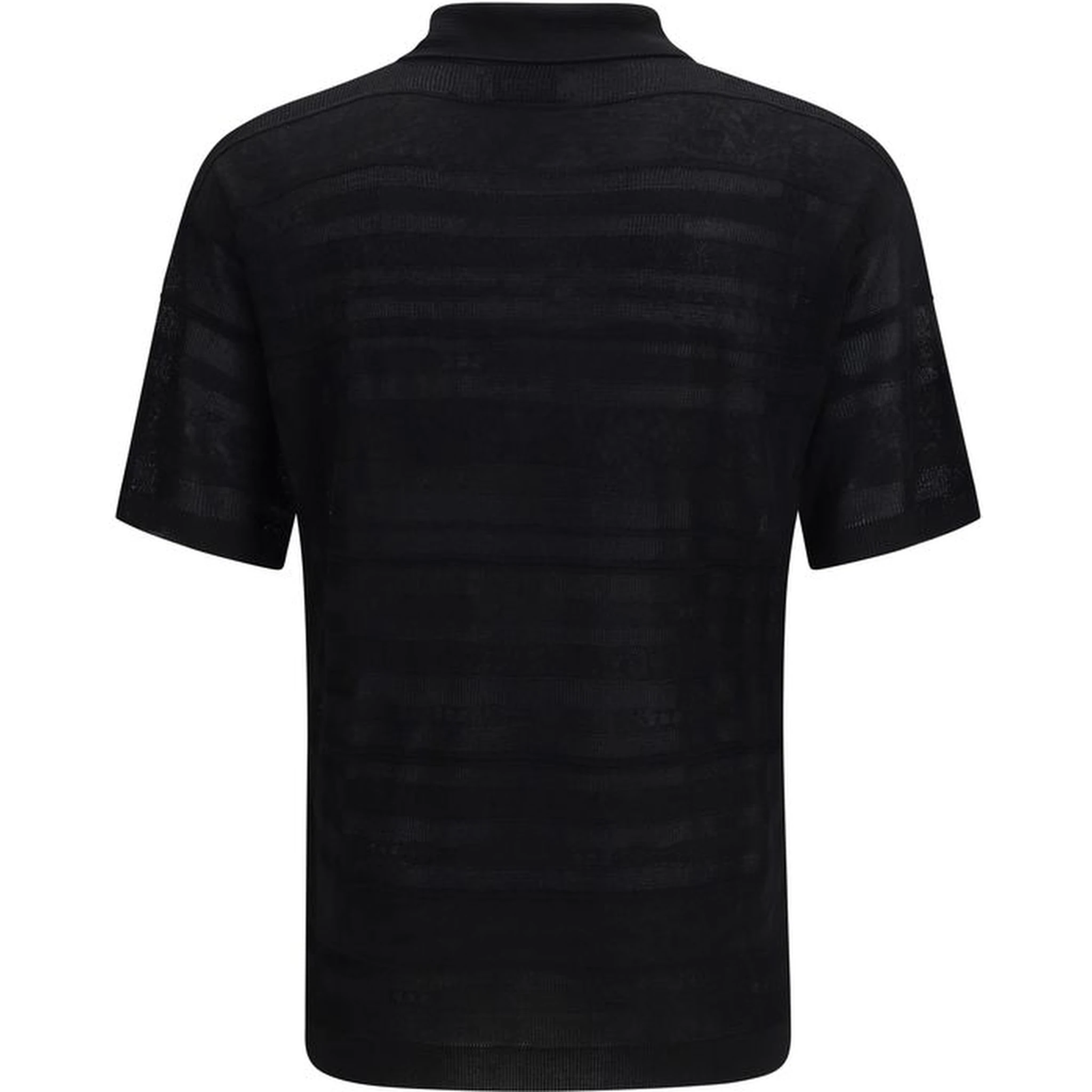 قميص بولو قطني أسود