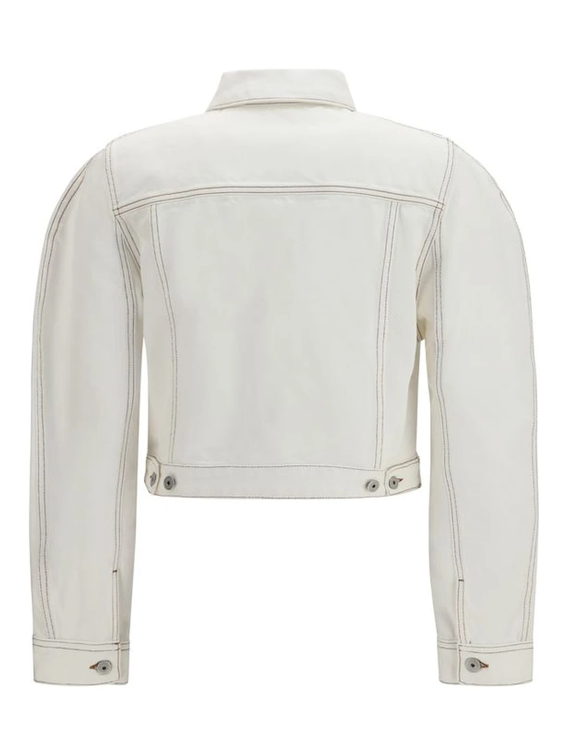 White Cotton Denim Jacket