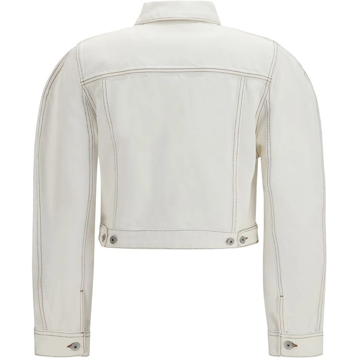 White Cotton Denim Jacket
