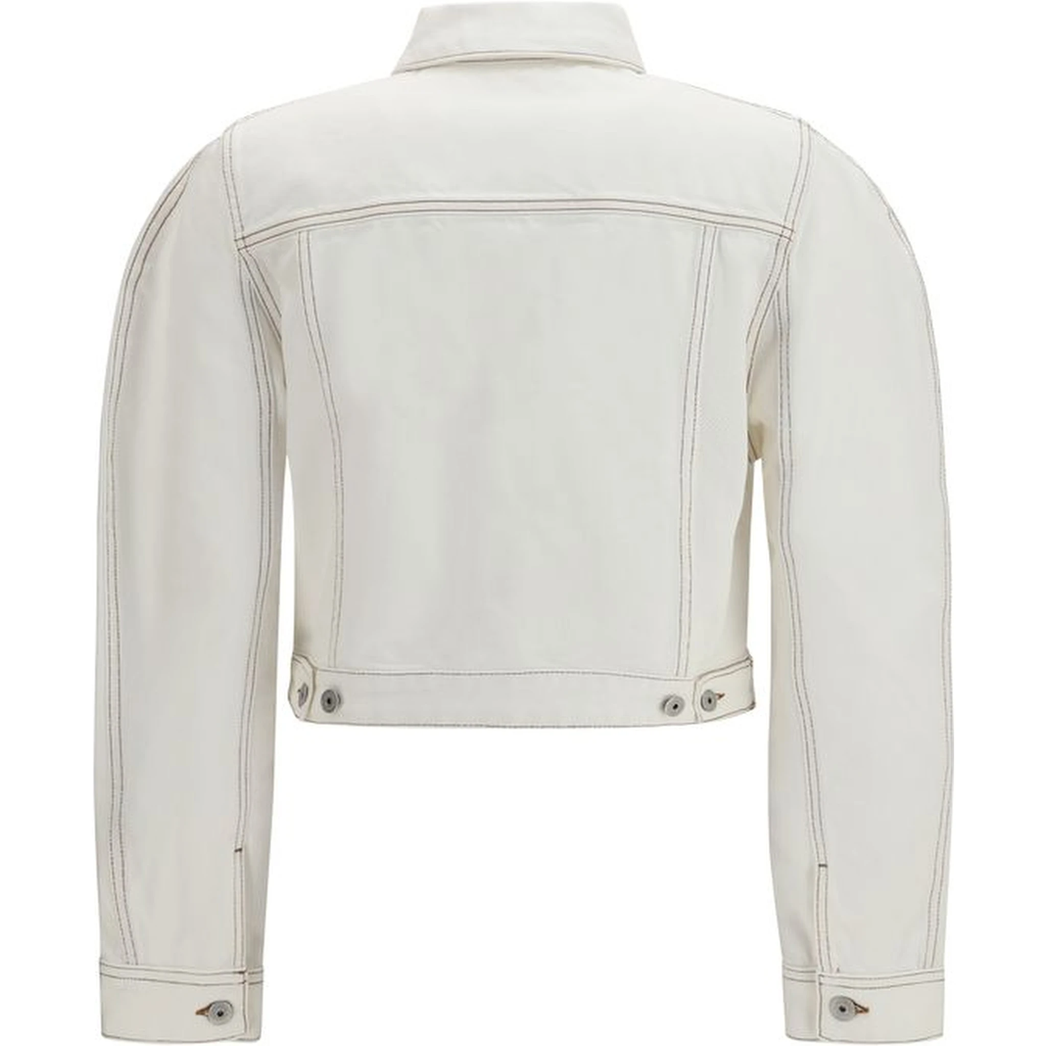 White Cotton Denim Jacket