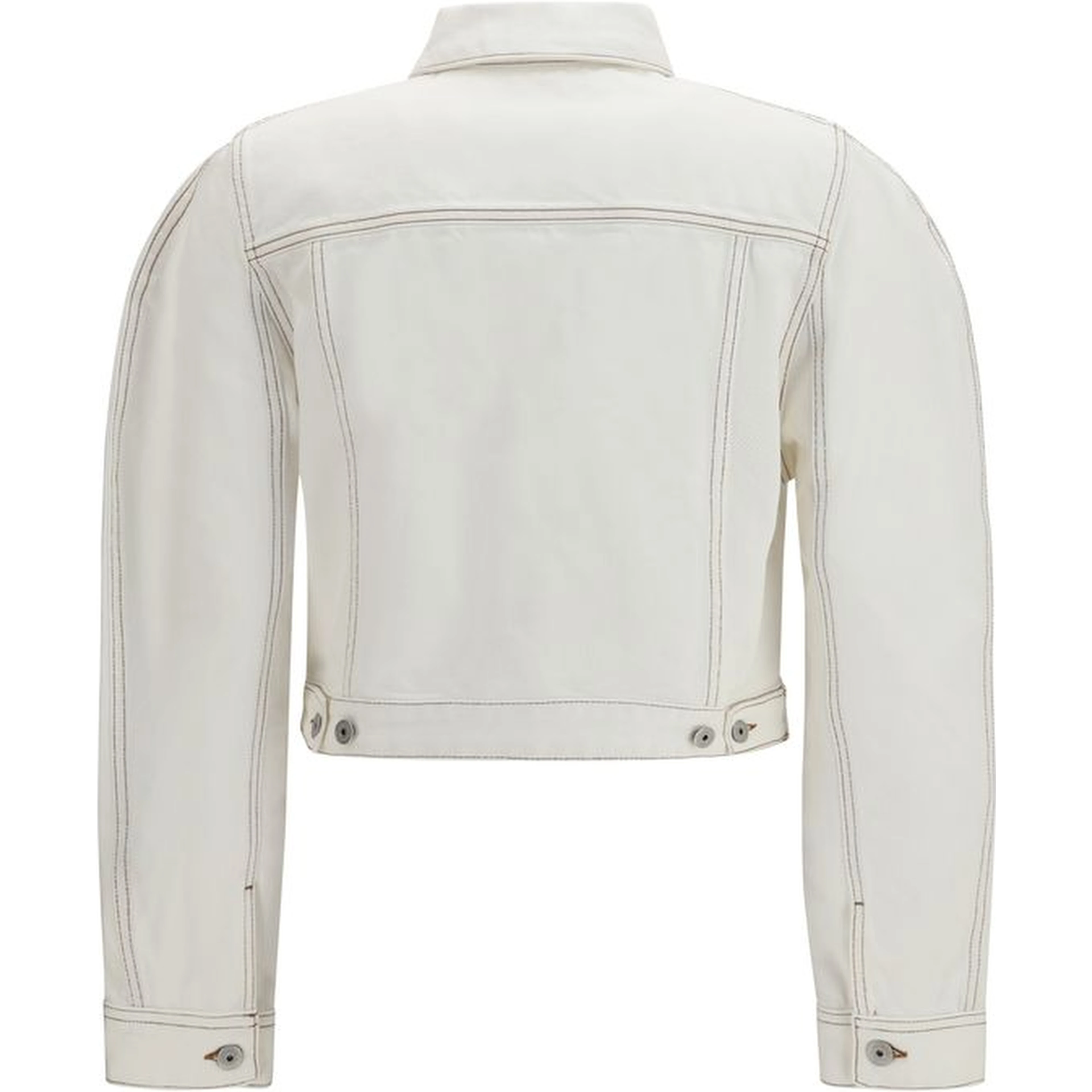 White Cotton Denim Jacket