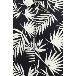 Black Viscose Pattern Shirt