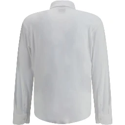 White Cotton Polo Shirt
