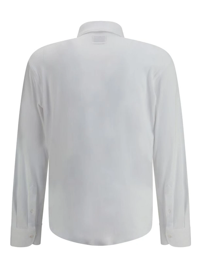 White Cotton Polo Shirt