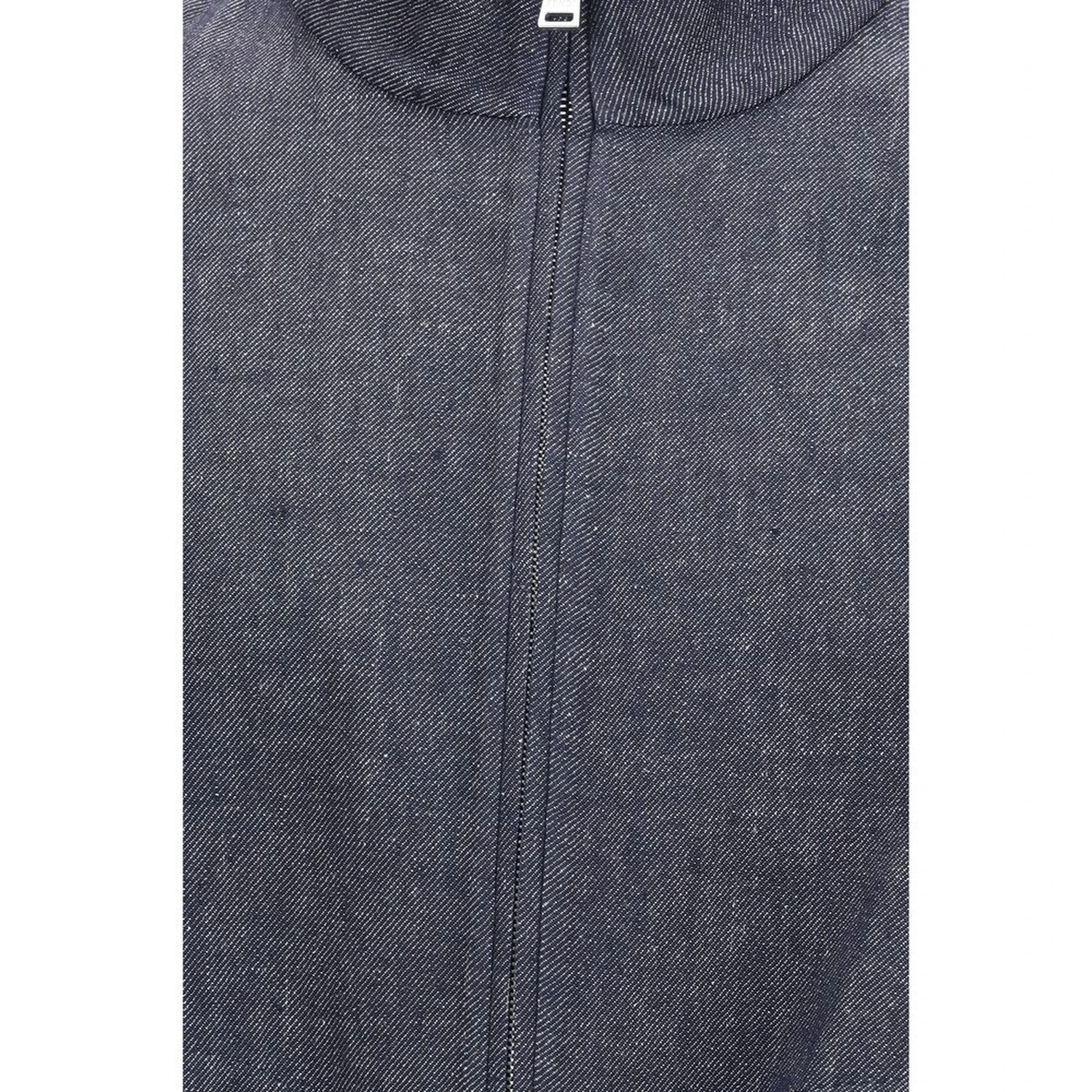 Blue Linen Denim Jacket