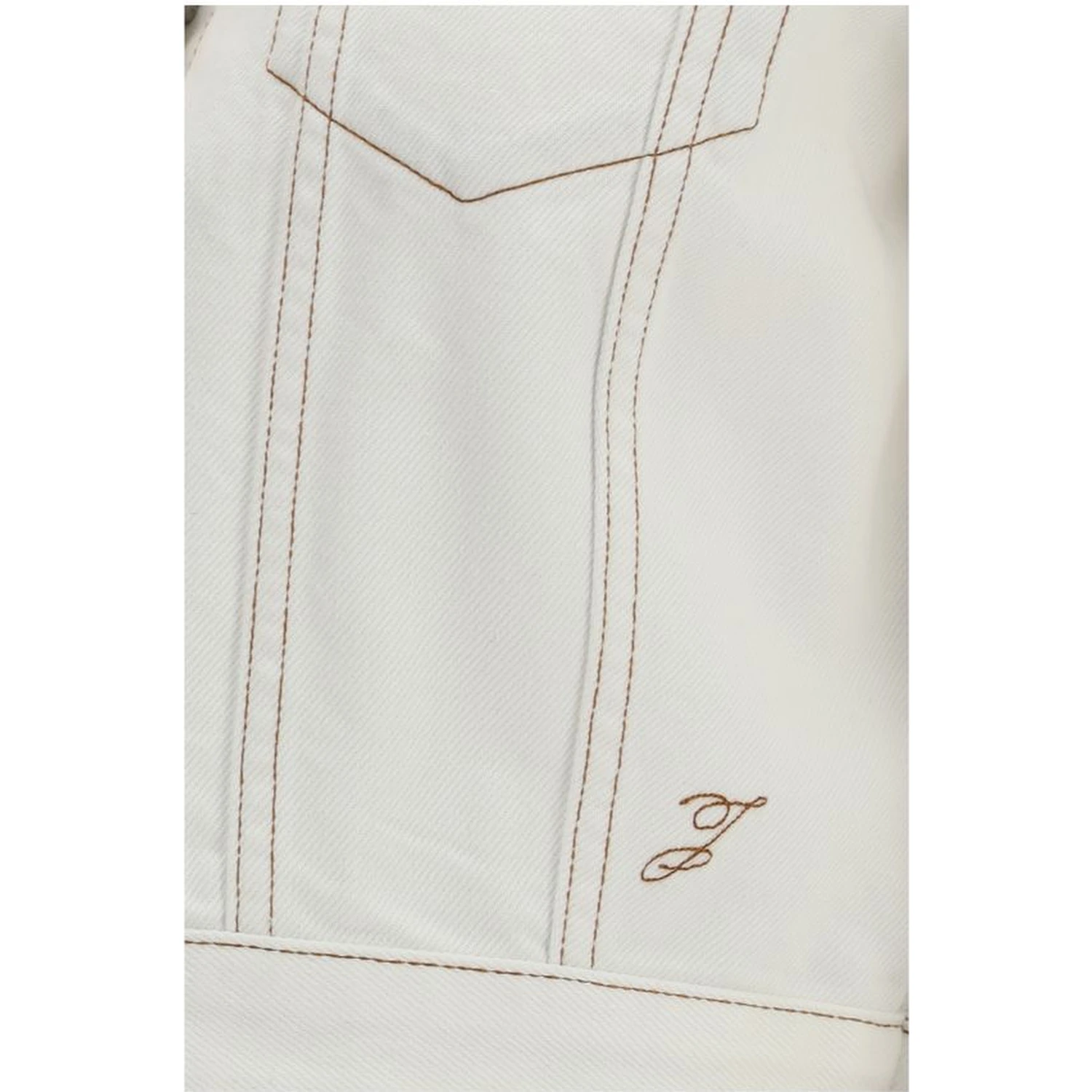 White Cotton Denim Jacket