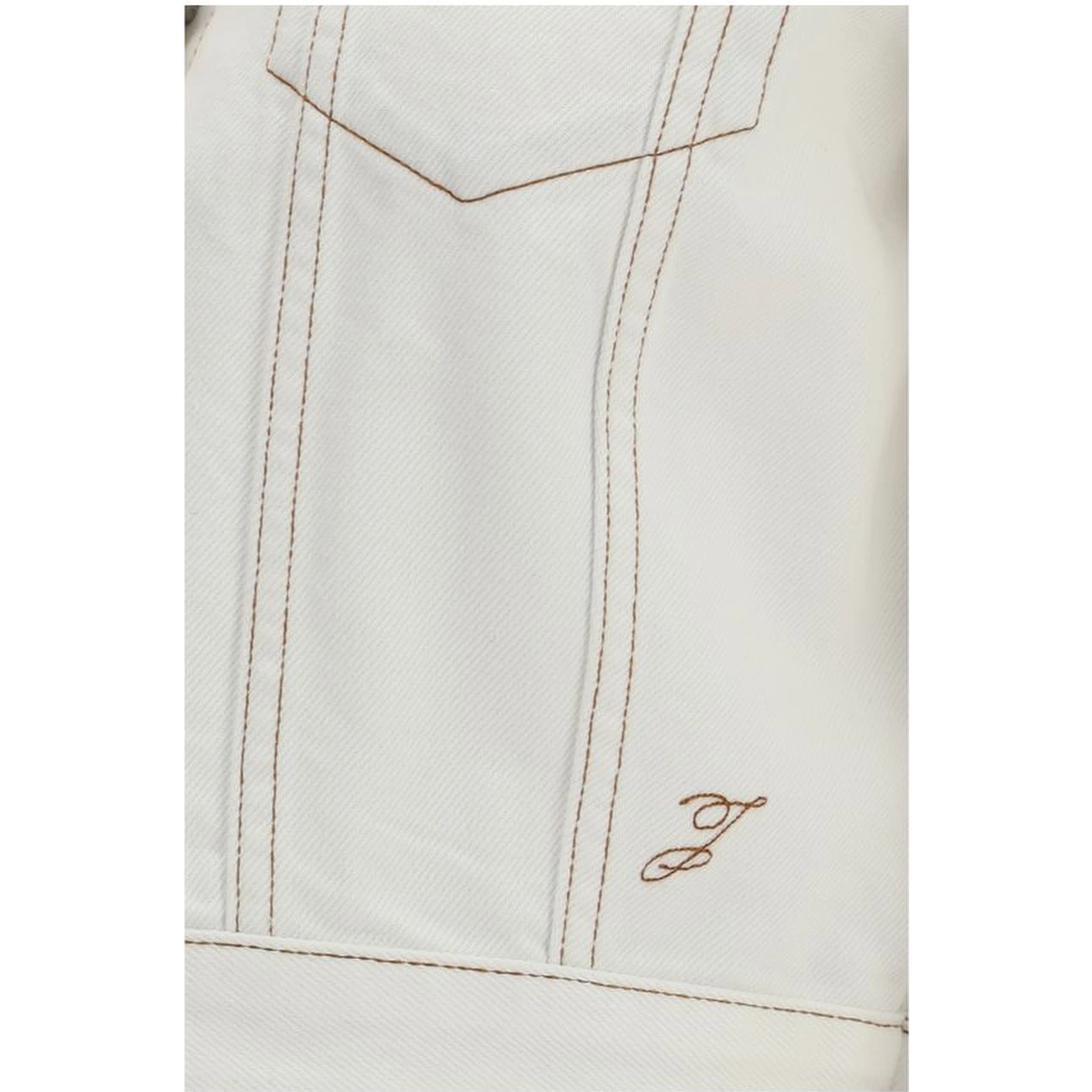 White Cotton Denim Jacket