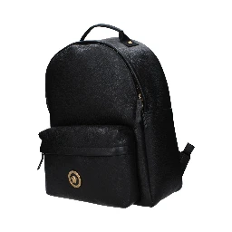 حقيبة ظهر جلدية سوداء