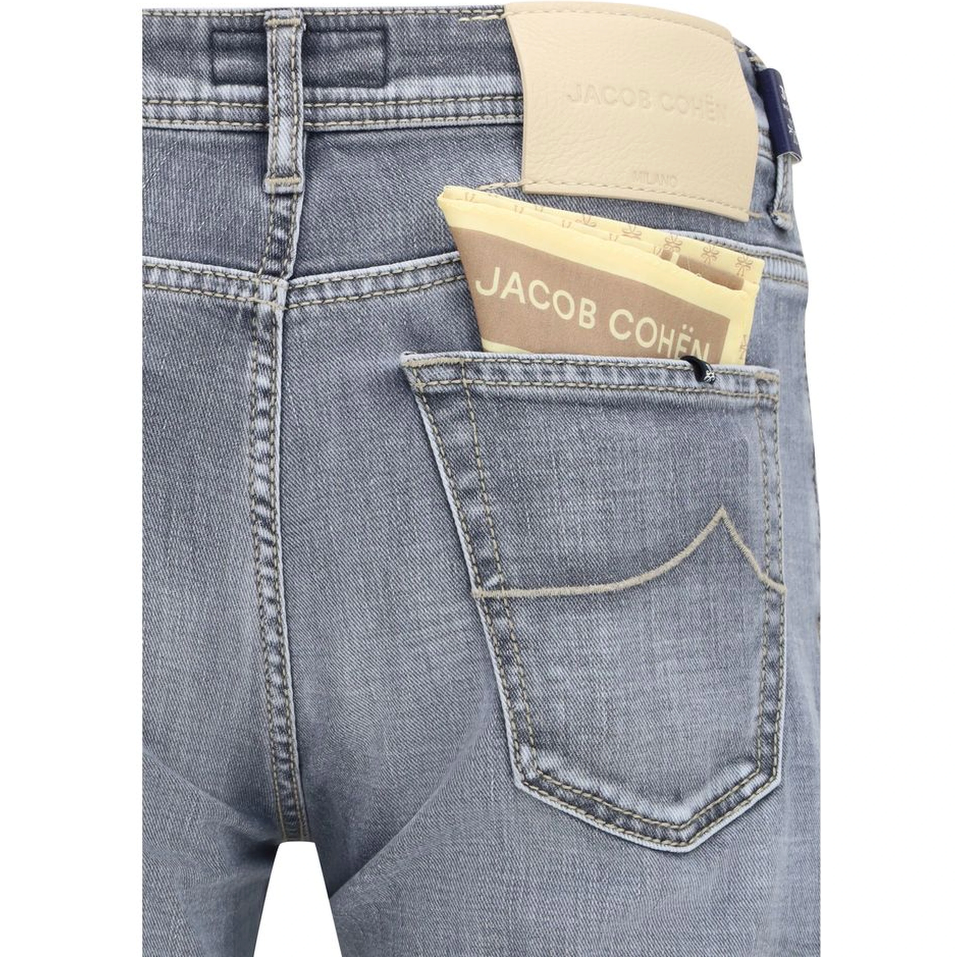 Blue Cotton Slim Fit Jeans
