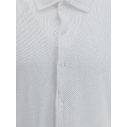 White Cotton Polo Shirt
