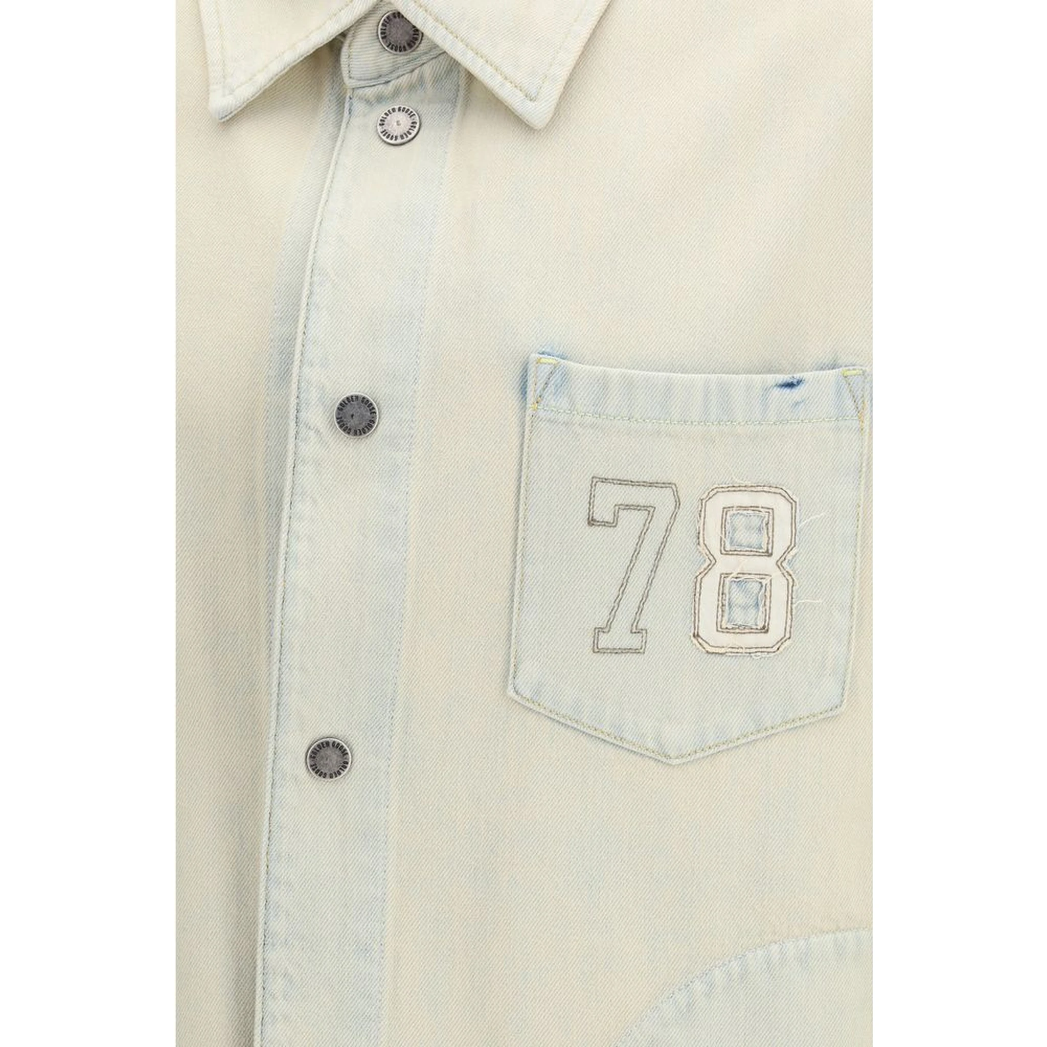 Beige Cotton Denim Jacket