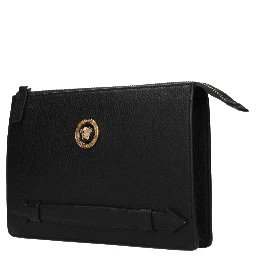 حقيبة يد جلدية سوداء