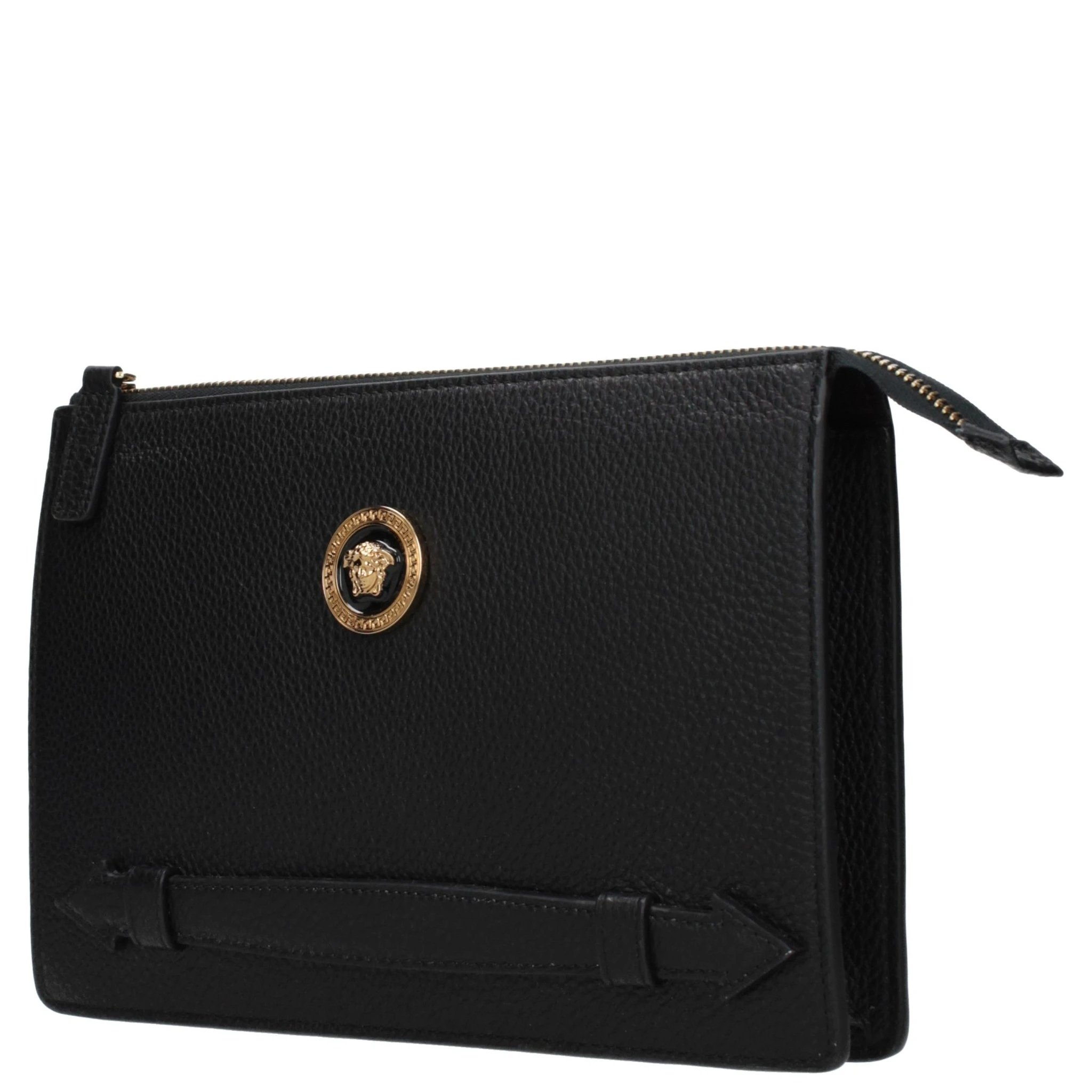 حقيبة يد جلدية سوداء