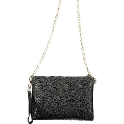 حقيبة يد من البولي إيثيلين الأسود