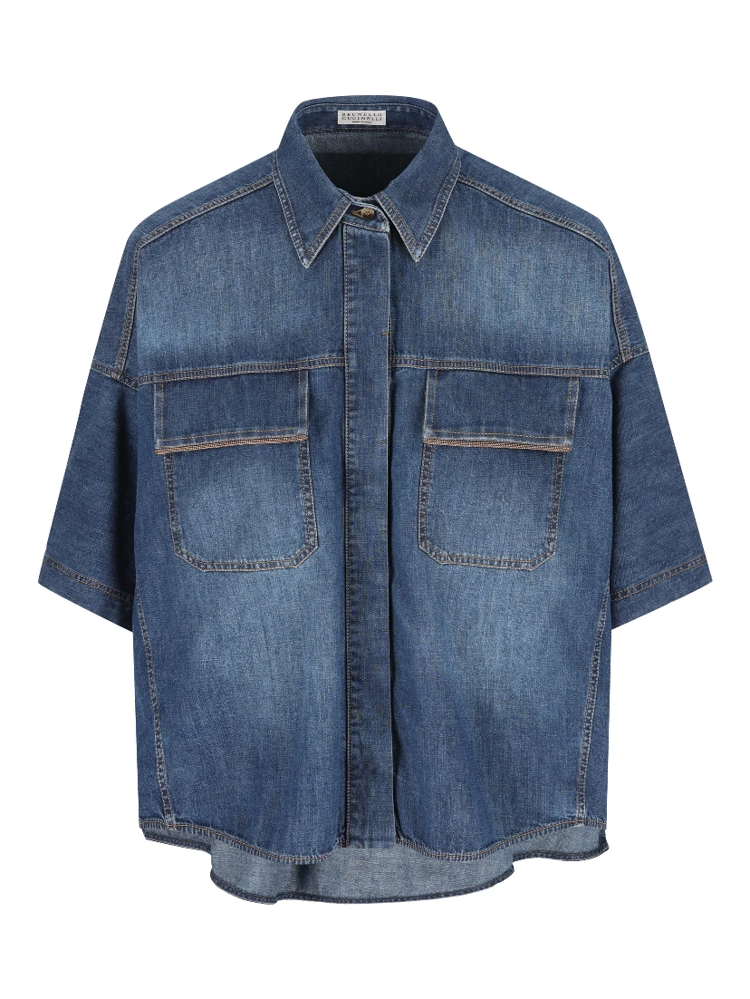 قمصان برونيلو كوتشينيللي باللون الأزرق