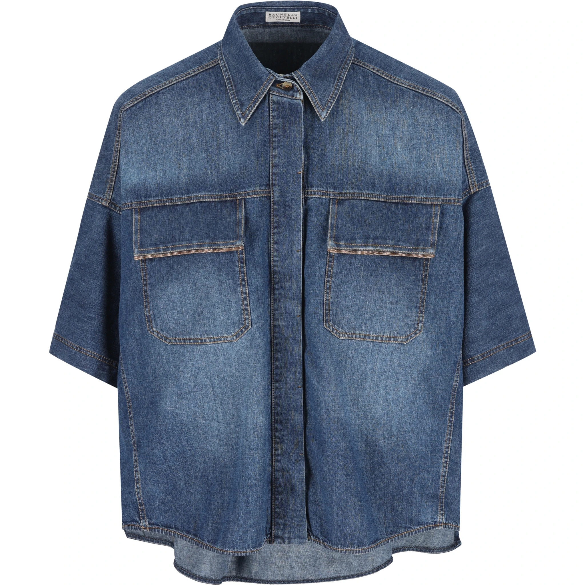 قمصان برونيلو كوتشينيللي باللون الأزرق