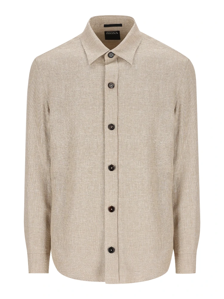 ZEGNA Shirts Beige