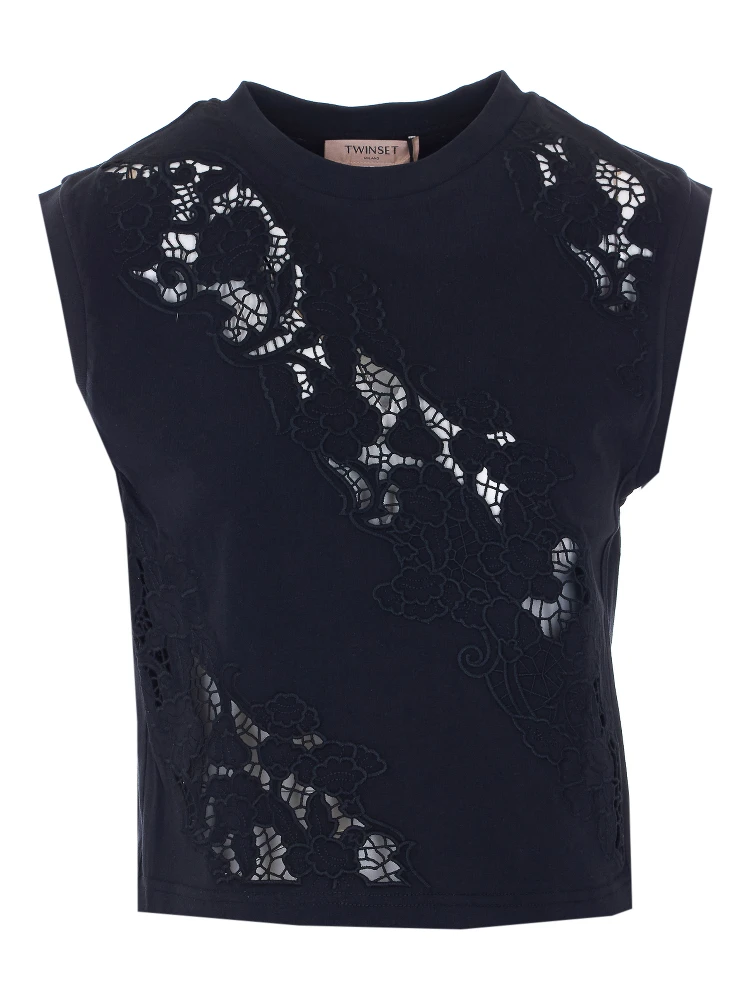 Twin-set T-shirts and Polos Black