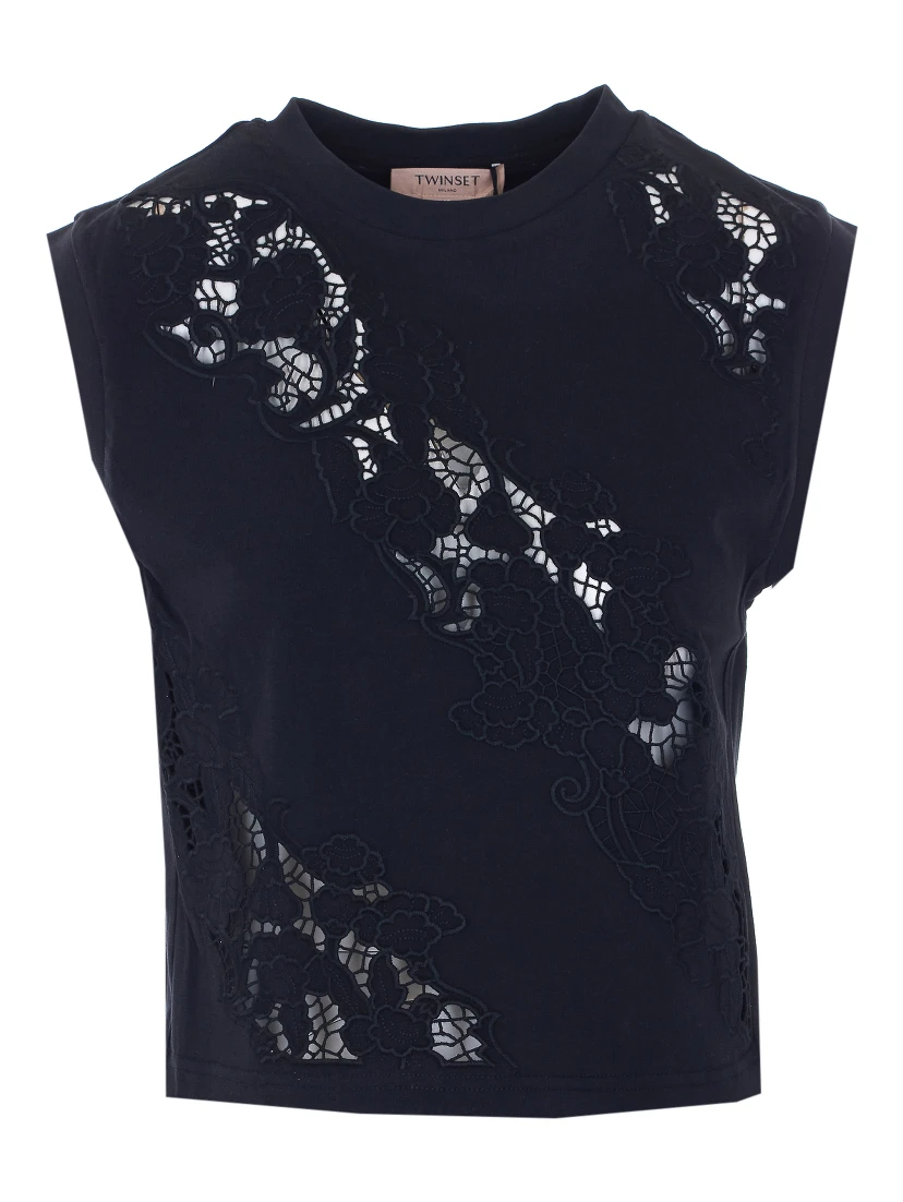 Twin-set T-shirts and Polos Black