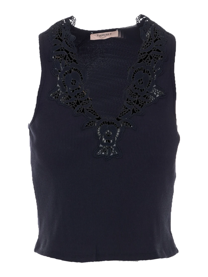 Twin-set T-shirts and Polos Black