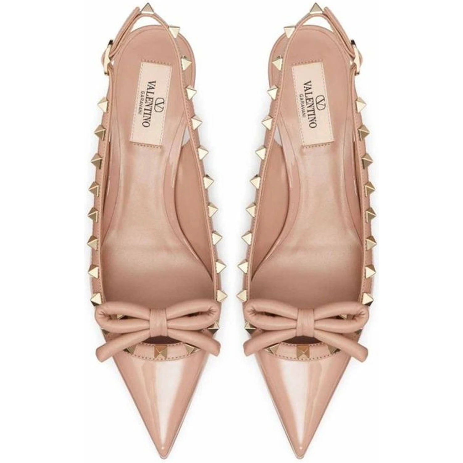 Beige Calfskin High Heel Pumps