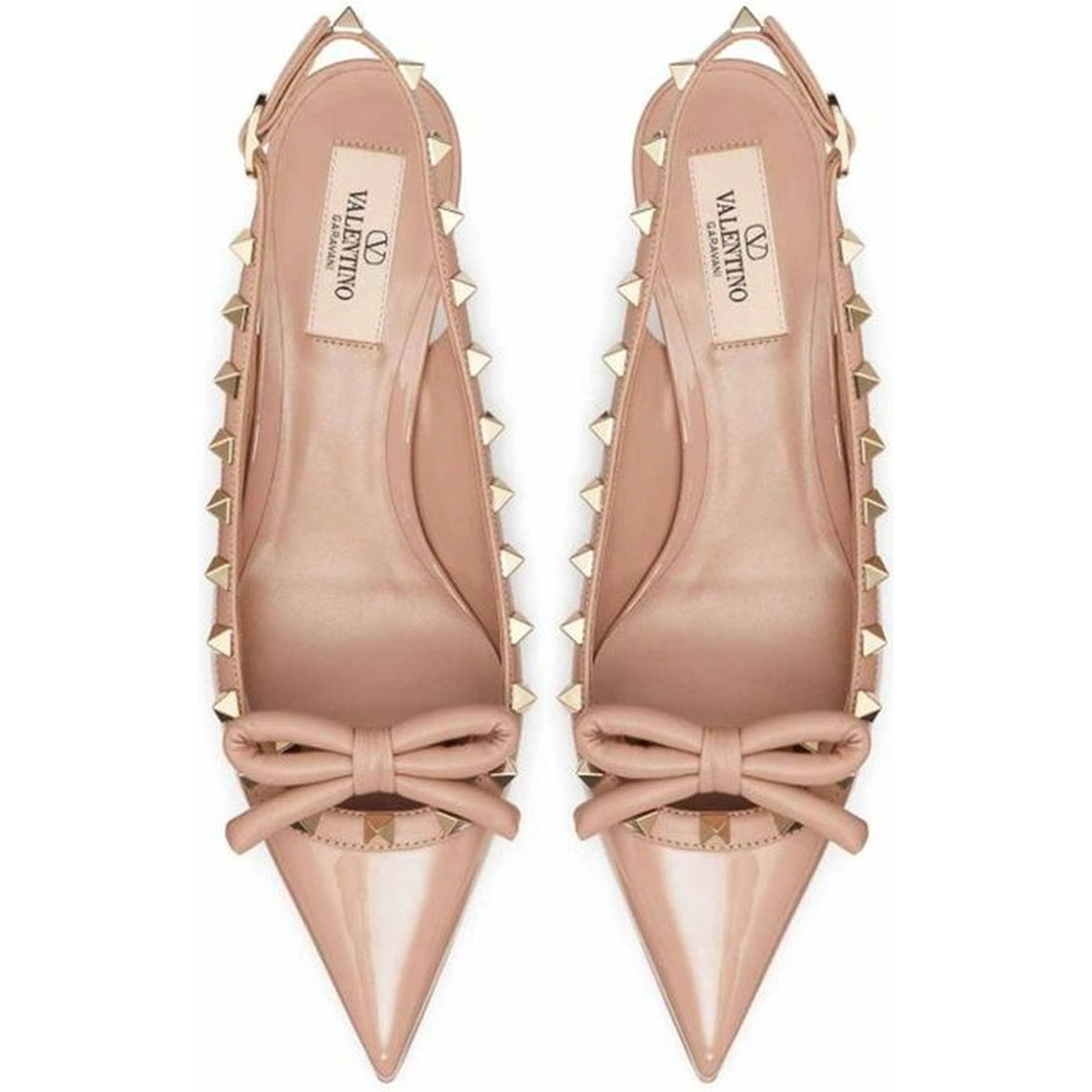 Beige Calfskin High Heel Pumps