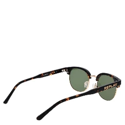 نظارات شمسية معدنية بنية اللون