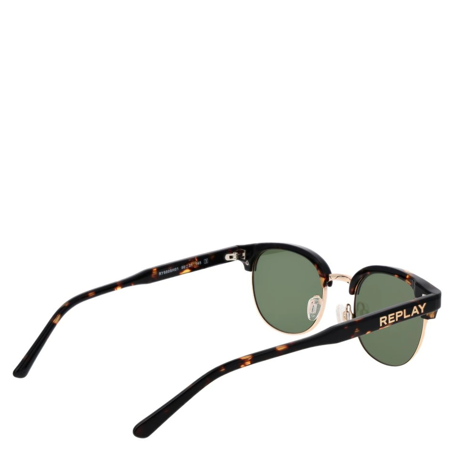 Brown Metal Sunglasses