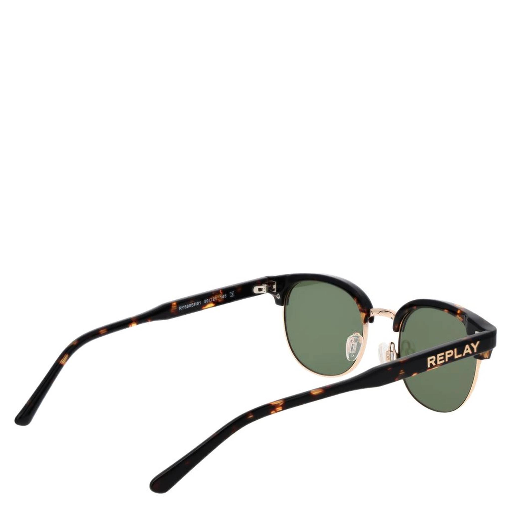 نظارات شمسية معدنية بنية اللون