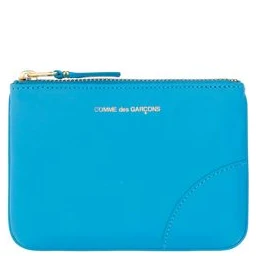 محفظة بوس توروس من جلد العجل الأزرق