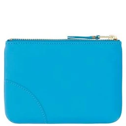 محفظة بوس توروس من جلد العجل الأزرق