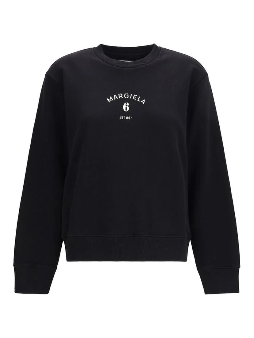 سويت شيرت قطني أسود