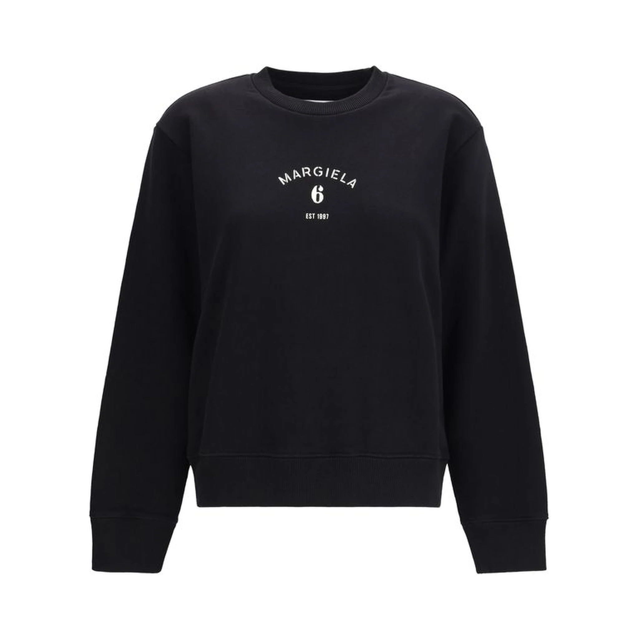 سويت شيرت قطني أسود