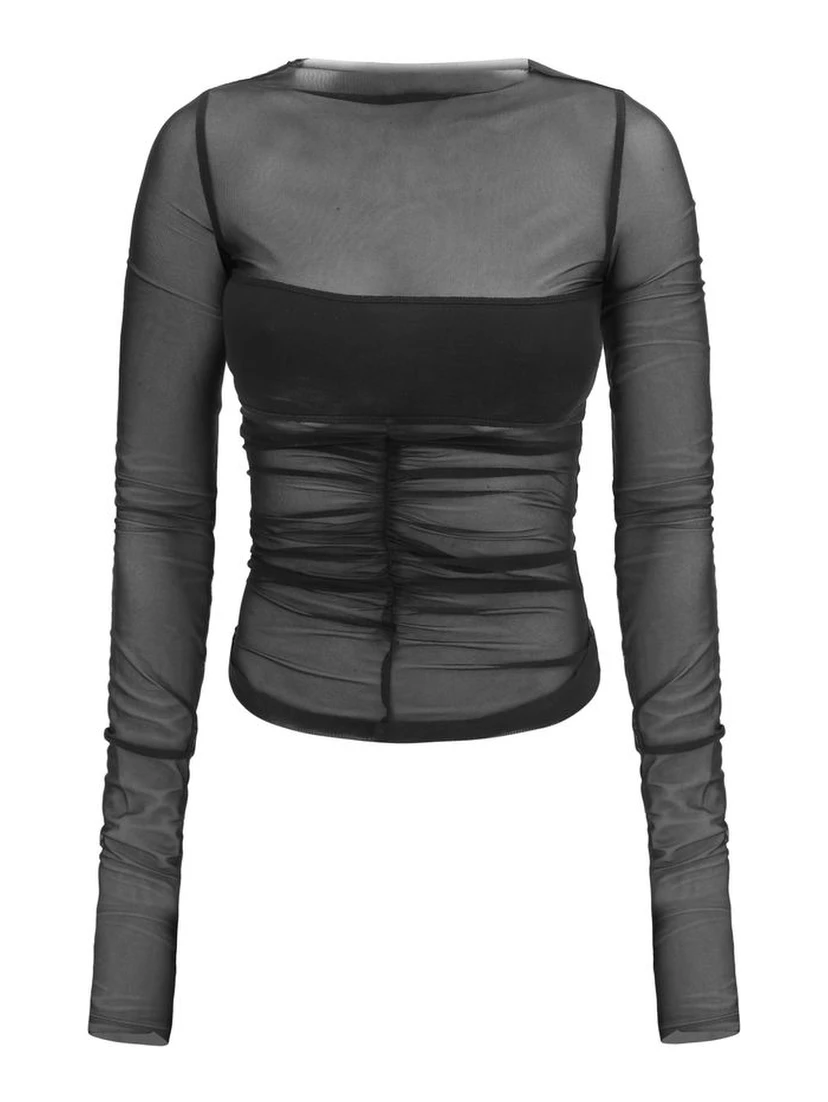Black Nylon Shirt