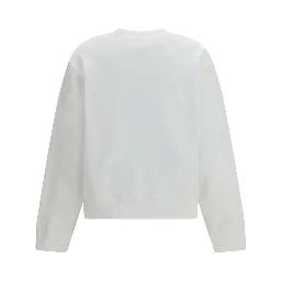 سويت شيرت قطني أبيض