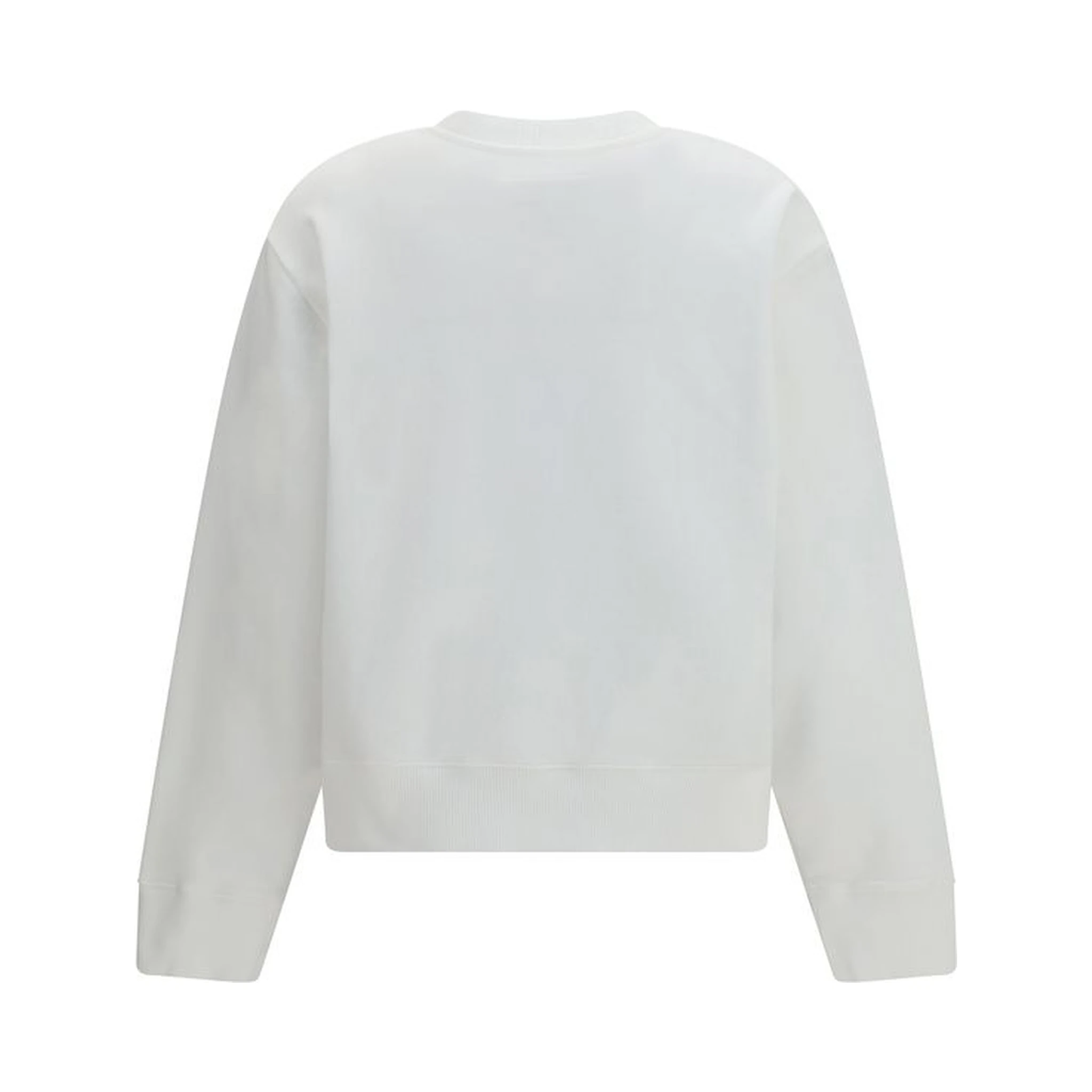سويت شيرت قطني أبيض