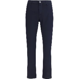Blue Cotton Chino Pants