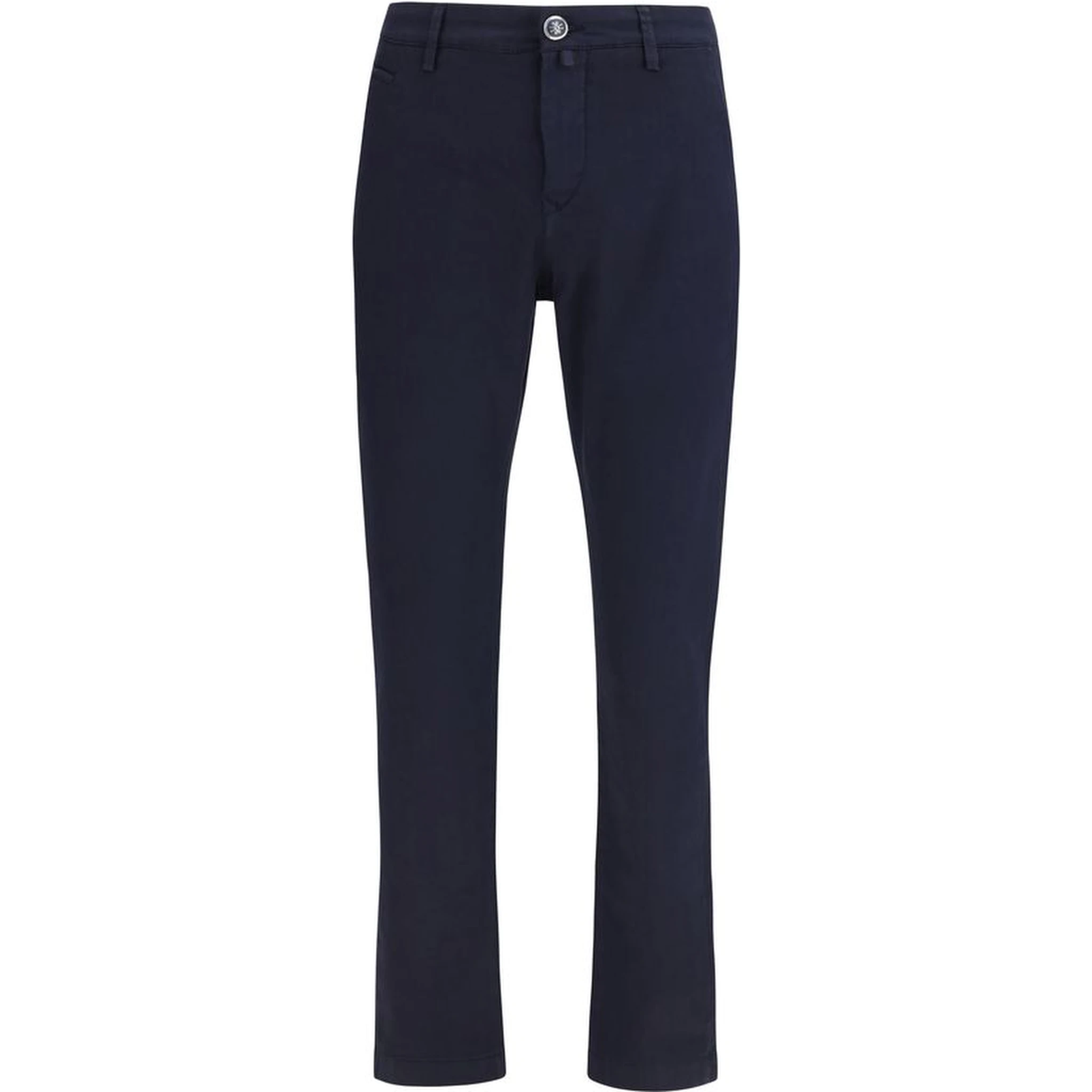 Blue Cotton Chino Pants
