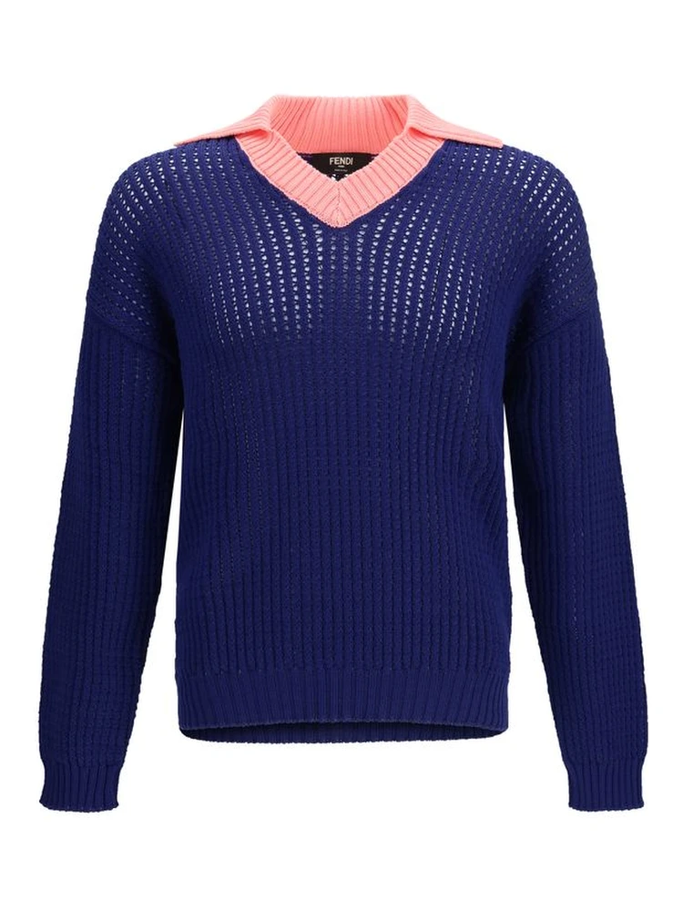 Blue Cotton Sweatshirt
