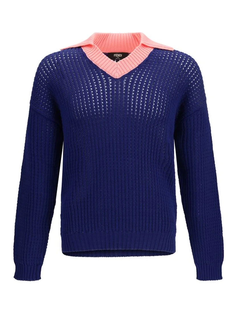 Blue Cotton Sweatshirt