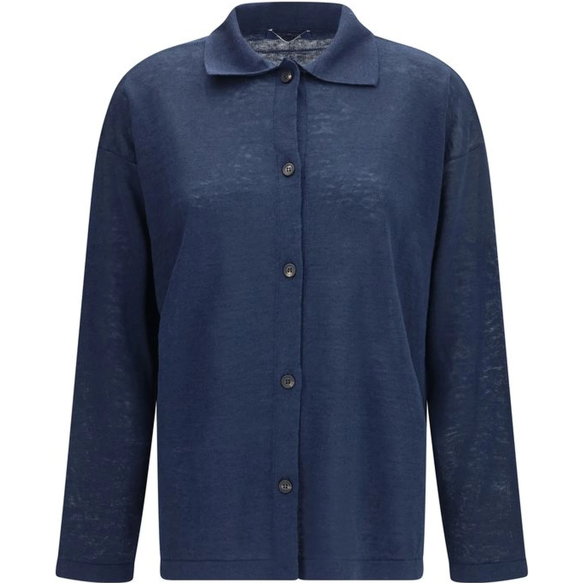 Blue Linen Cardigan