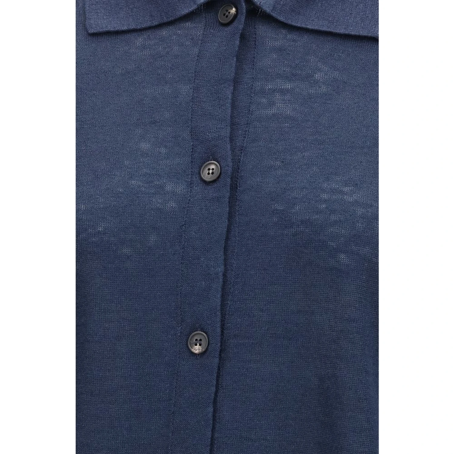 Blue Linen Cardigan
