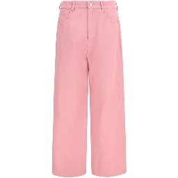 Multicolor Cotton Casual Pants