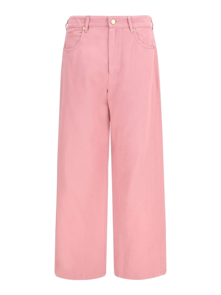 Multicolor Cotton Casual Pants