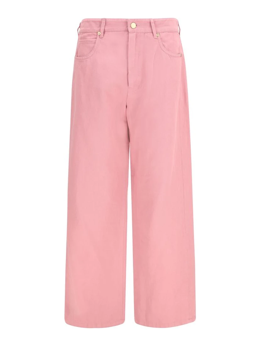 Multicolor Cotton Casual Pants