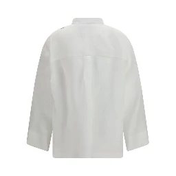 White Linen Dress Shirt