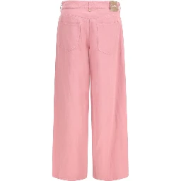 Multicolor Cotton Casual Pants