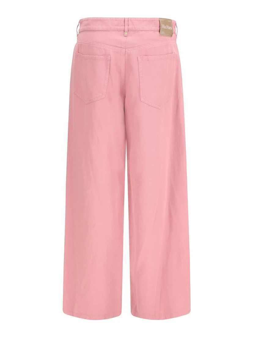 Multicolor Cotton Casual Pants