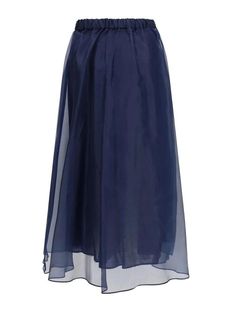 Blue Cotton Long Skirt alternative