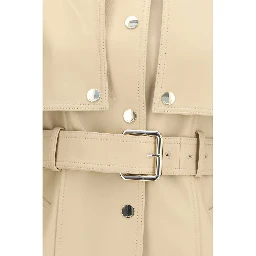 Beige Leather Jacket